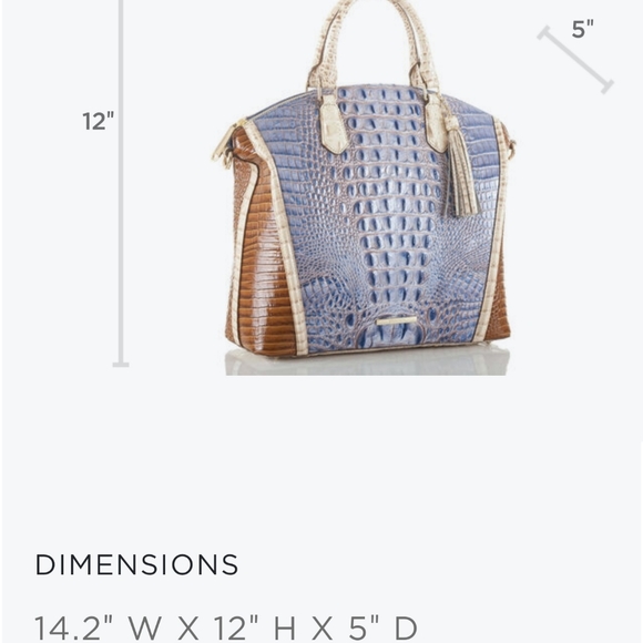 NWT Indigo Brahmin Handbag with matching wallet - Picture 7 of 7